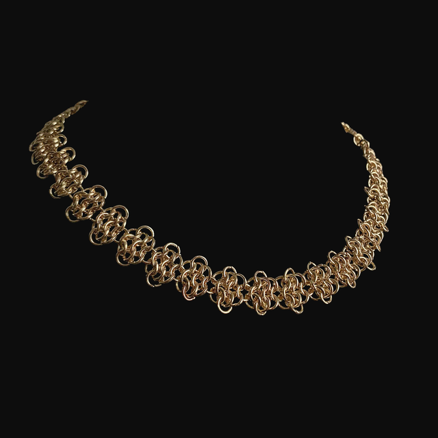 Złoty Naszyjnik Chainmaille