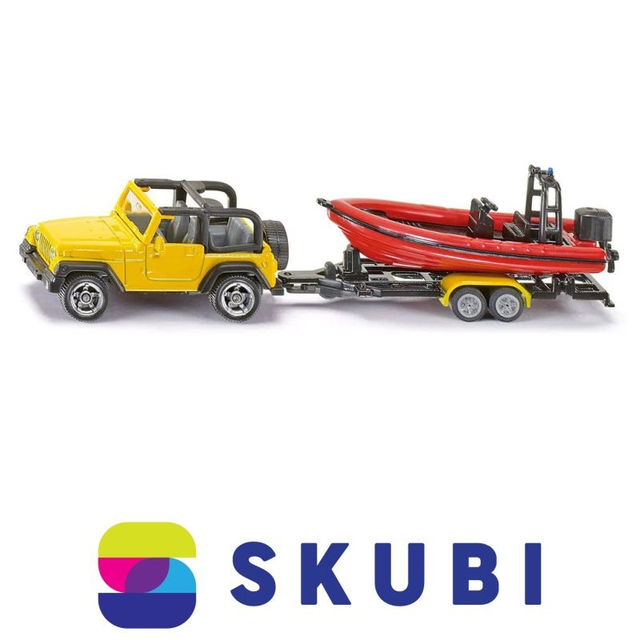 Jeep s lodí / Jeep with boat - Siku 1658