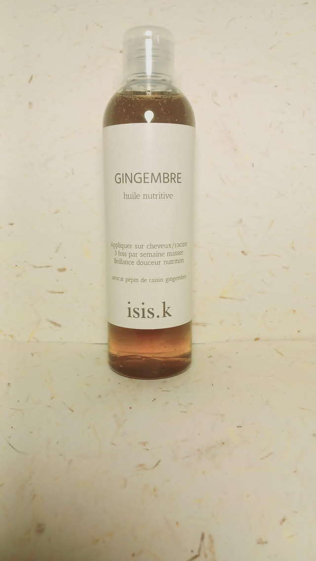 huile nutritive au gingembre 