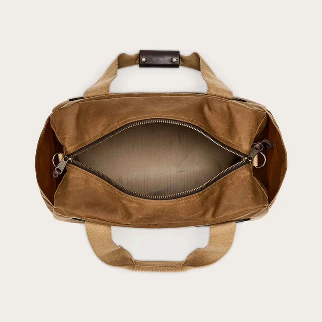 Filson Tin Cloth Small Duffle Bag Dark Tan