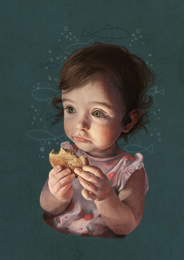 Personalised DIGITAL portrait Colour