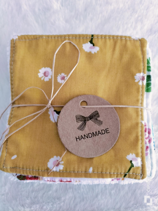 Carrés démaquillants réutilisables lot de 7