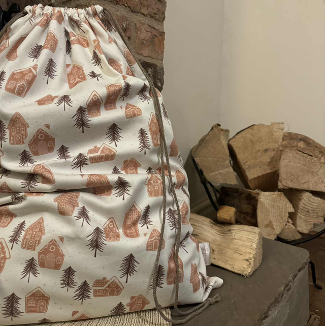 Gingerbread Village Santa Sack  