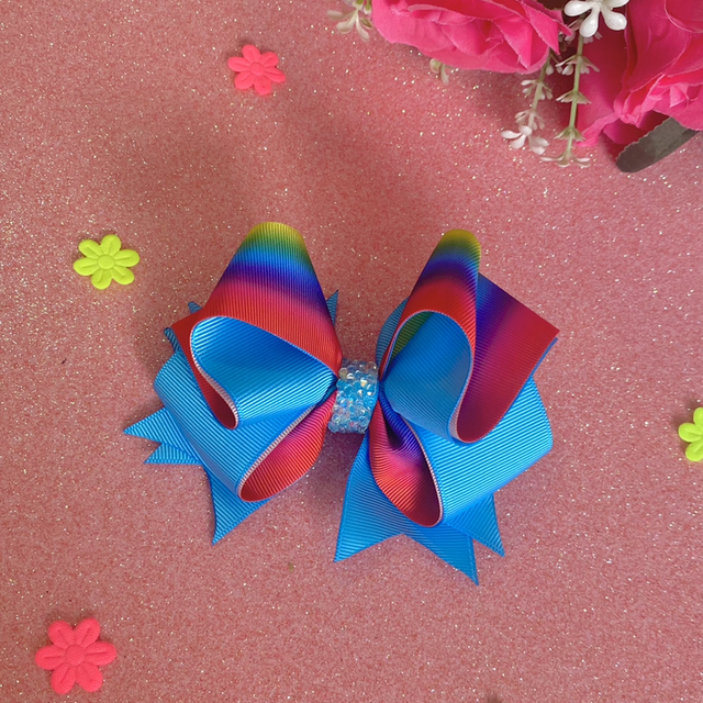 Grande barrette multicolore 