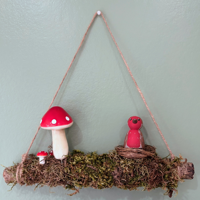 Robin branch wall hanging