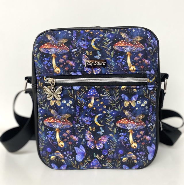 Magic Forest Mushrooms Crossbody Bag 