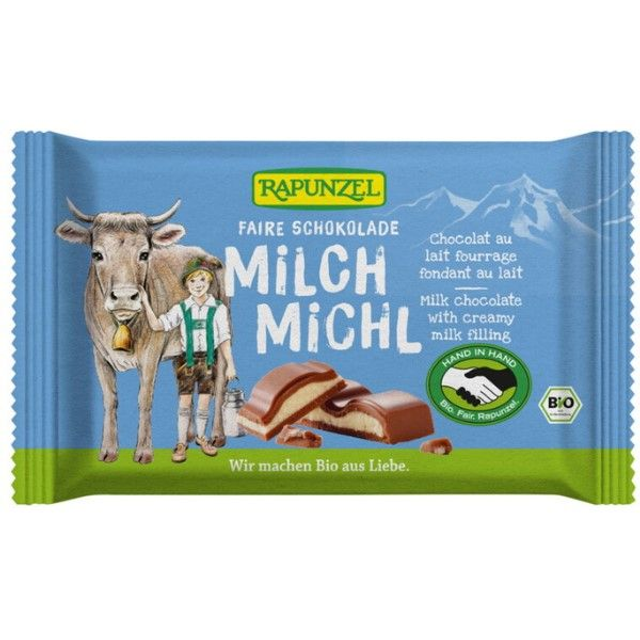 Rapunzel Milch Michl Schokolade mit Milchfüllung 100g Tafel
