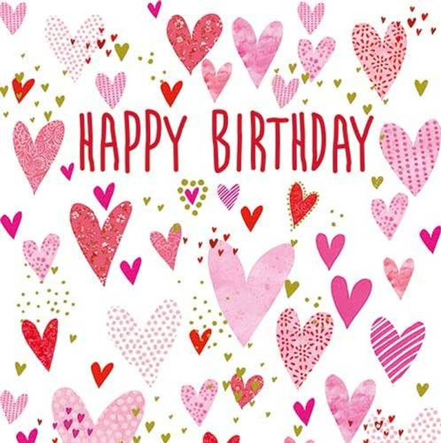 Happy Birthday Hearts FP6127