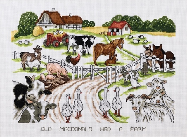 The Farm Counted Cross Stitch Kit 
