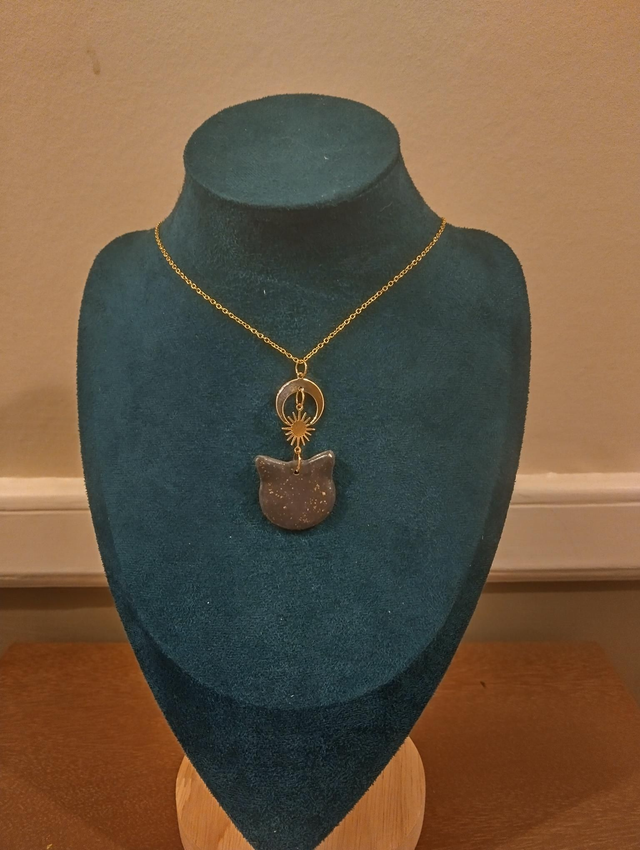 Celestial kitty necklace 