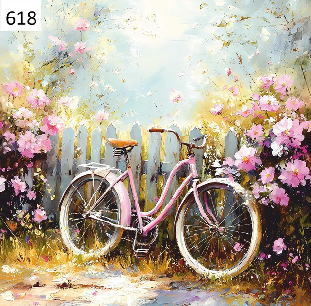 Panneau velo en Polyester - 40x40cm  