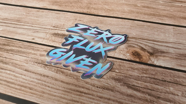 Zero Flux Given Sticker