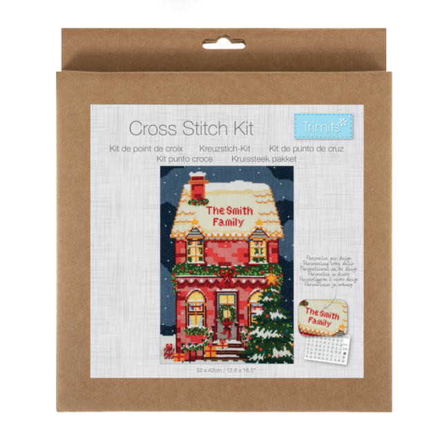 Trimits Large Cross Stitch Kits: Festive House 