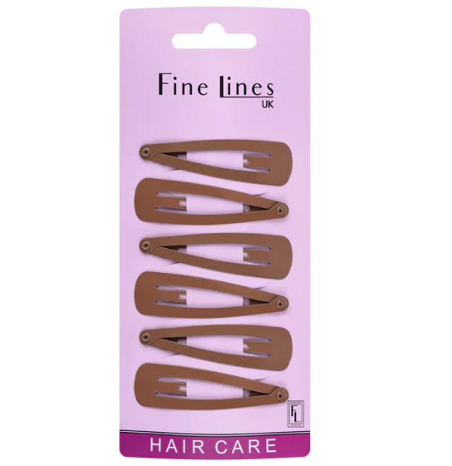 Fine Lines 6 Pack Snappy Pins Blond (6152) 