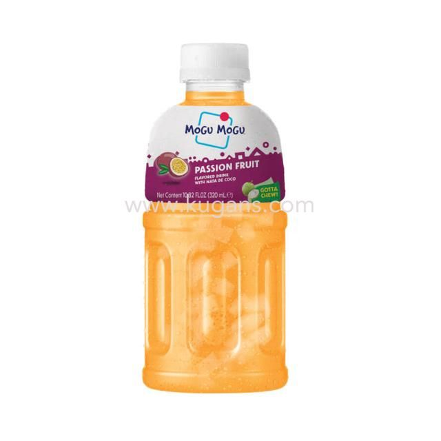 Mogu Mogu 320ml Passion Fruit Drink With Nata De Coco