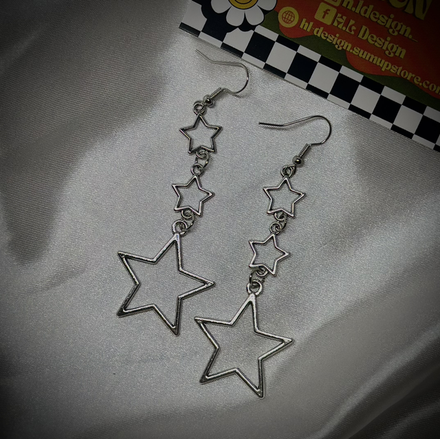 Silver stars Earrings