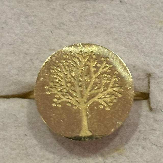 Bague acier arbre de vie 15mm