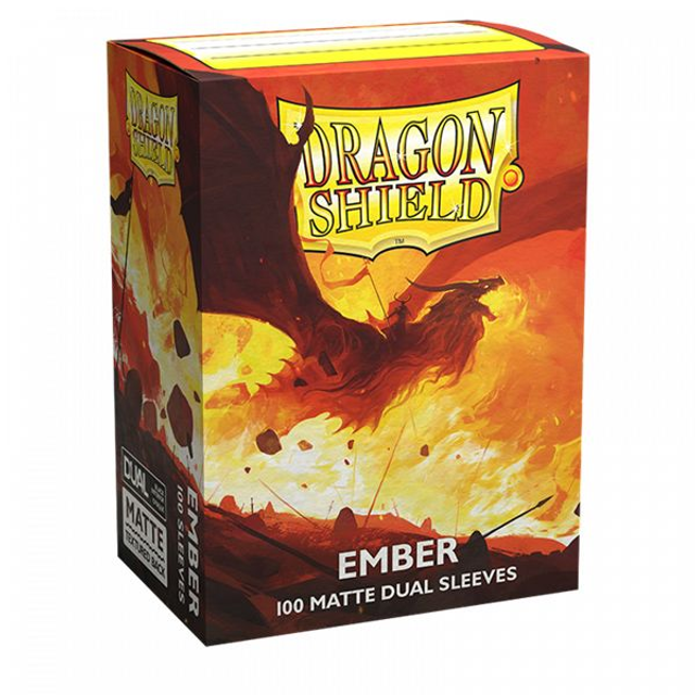 Dragon Shield - Dual Matte Standard Size Sleeves 100pk - Ember