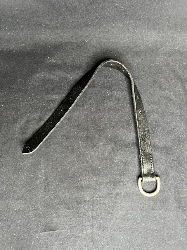 Rallonge de gogue en cuir noir