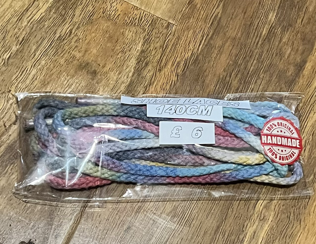 Shoe laces tie dyed 140cm