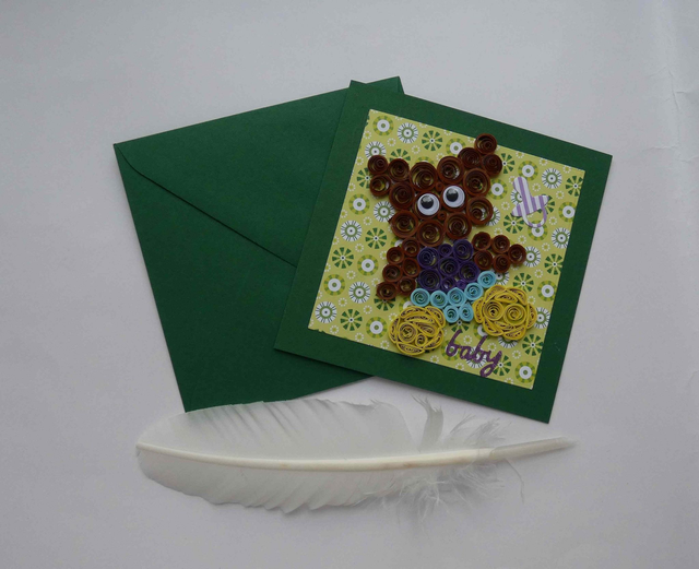 Bébé ours en quilling