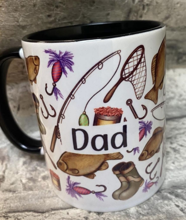 Dad fishing mug