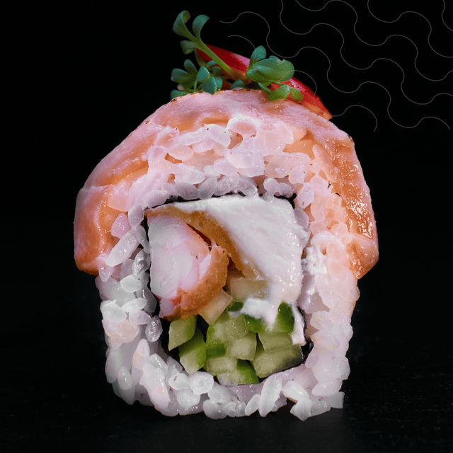 #21 Roll Picante Salmón Y Langostino