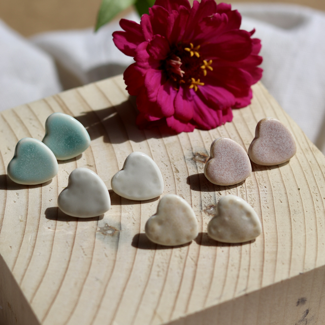 Boucles d’oreilles cœur - Puce