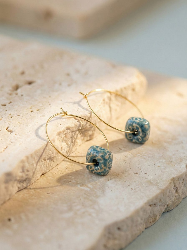 Tidal Lace Loop Earrings