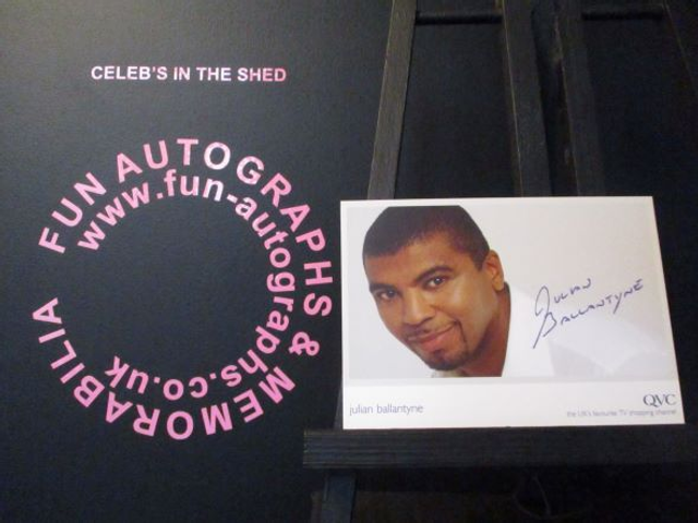 Julian Ballantyne Original Pre-Print QVC Cast Card