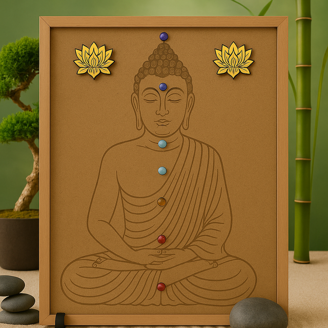Bouddha & 7 Chakras – Pierres naturelles de lithothérapie