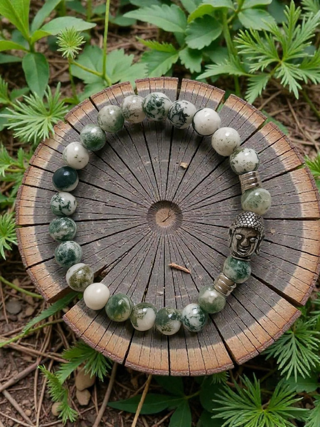 Bracelet Agate Arbre - Ancrage &amp; Equilibre
