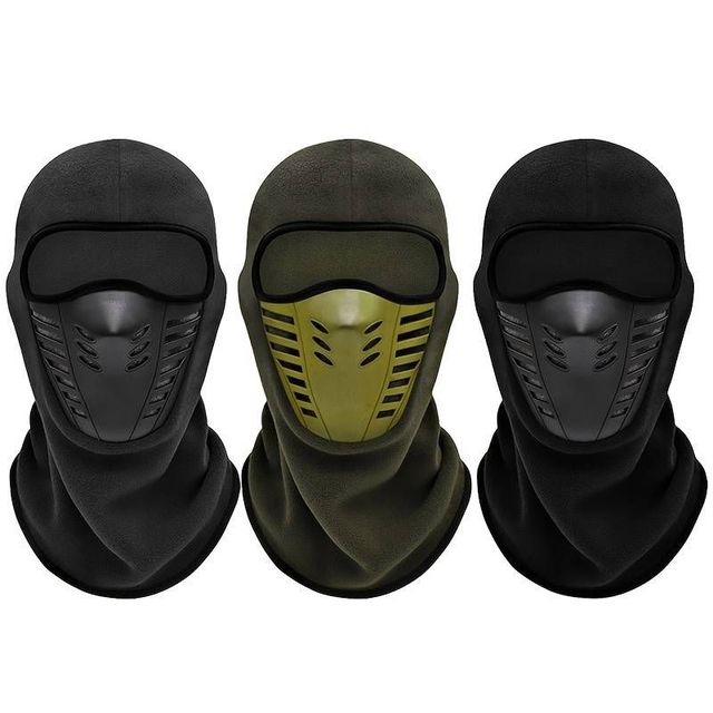 Ski Mask Rubber Mouth Blk