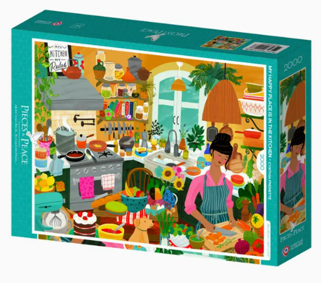 Puzzle 2000 pièces - Mon bonheur est dans la cuisine