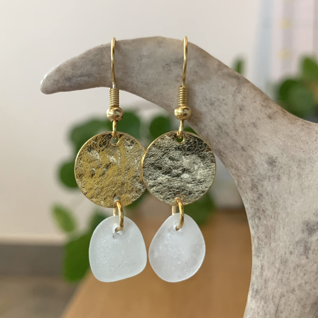 Boucles d’oreilles Clemence, pièce unique 