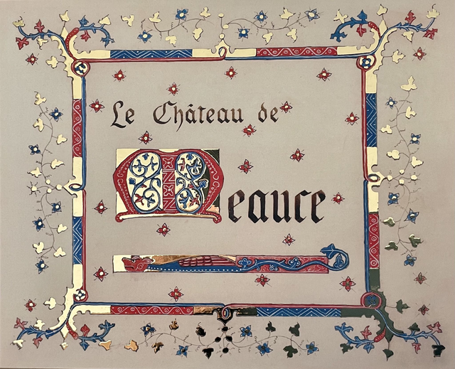 Enluminures et Calligraphies sur le château de Meauce