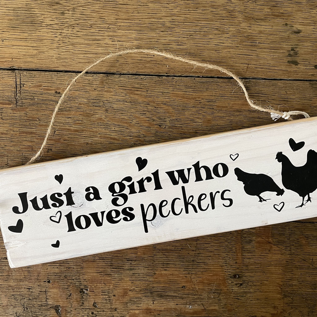 Just a Girl Rustic Sign