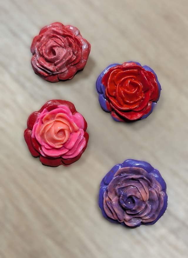 Broche roses