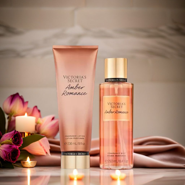 KIT Creme + Body Splash - Amber Romance Victoria&#039;s Secret