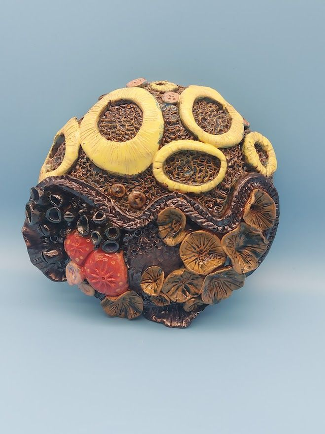 Ceramic Coral Wall Hanger 