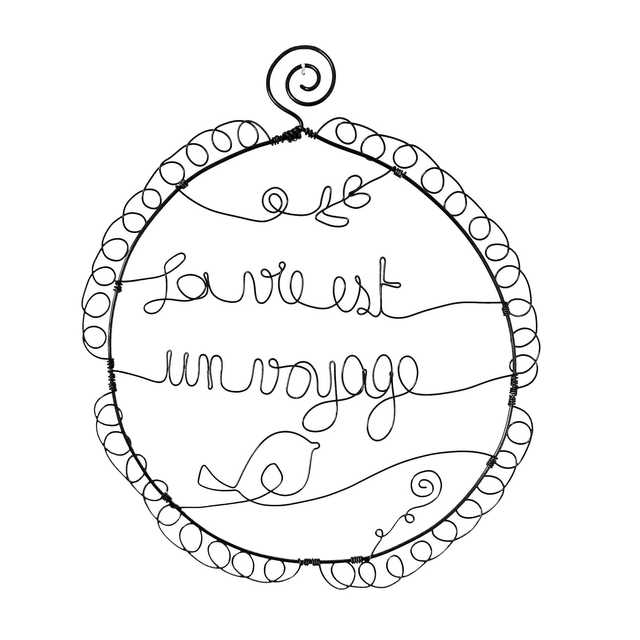 Cadre "La vie est un voyage"