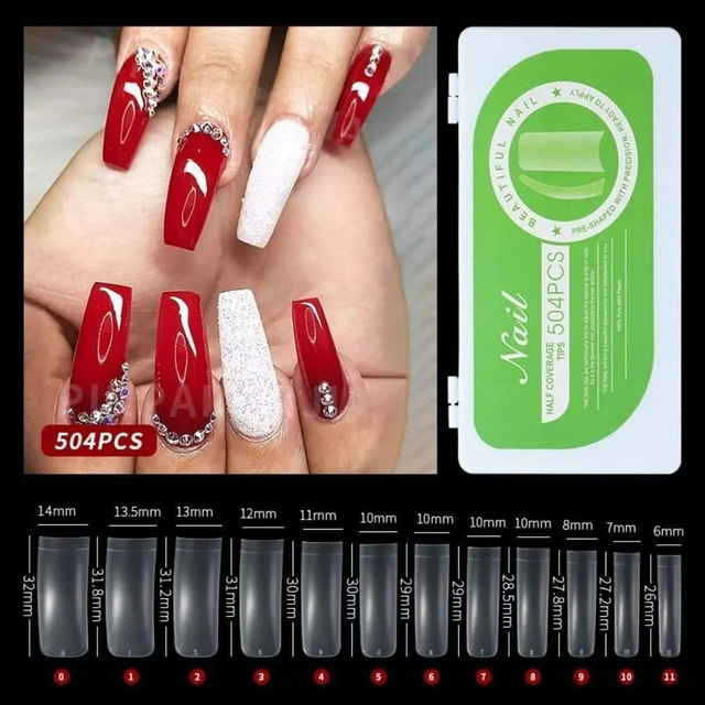 504pcs Soft gel tips