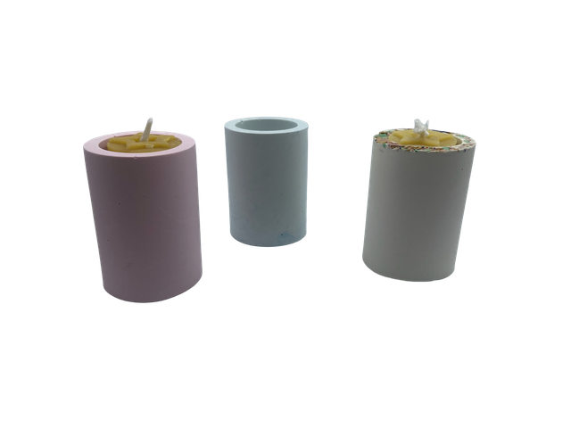 Bougeoir en jesmonite