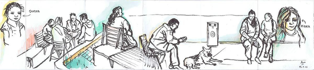 Dibujo Plaza Corazón de María (Bilbao)