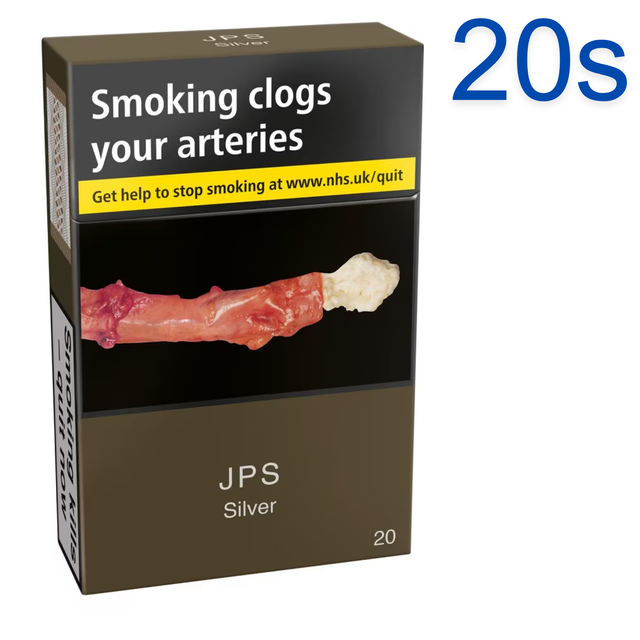 JPS Players Silver Cigarettes, 20s