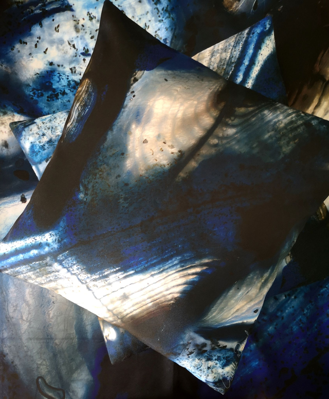 Housse de coussin Plancton Bleu