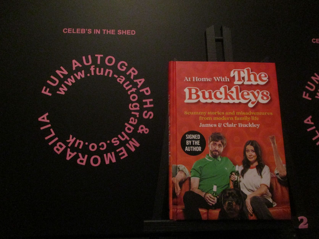 James Buckley &amp; Clair Buckley 'At Home With The Buckleys' Authentic Autographed Hardback Book (2)