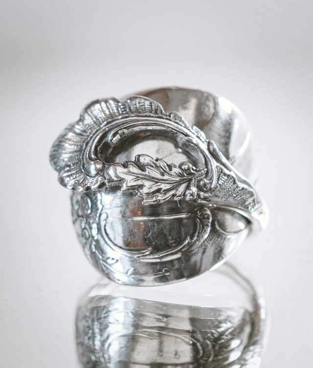 Bague Massive Végétale 