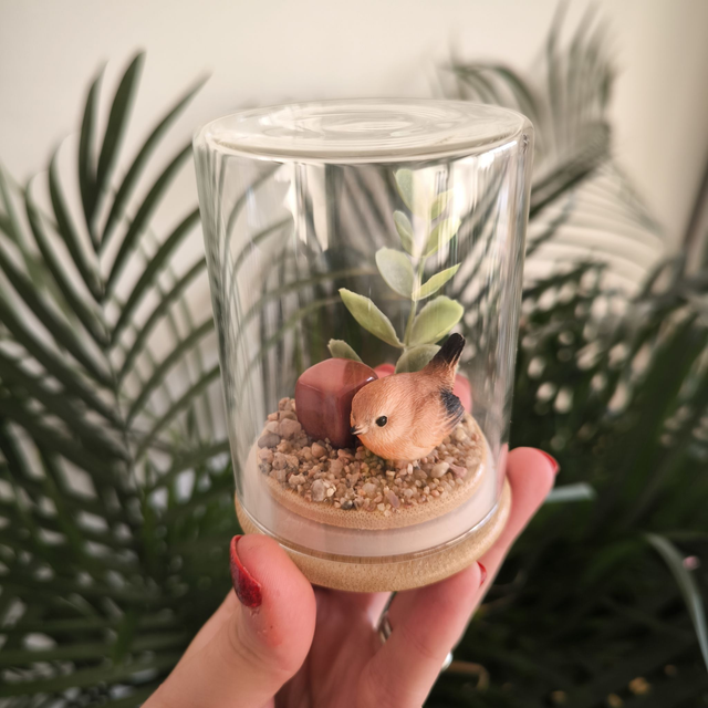 Ami protecteur - Rouge-gorge (jaspe rouge)