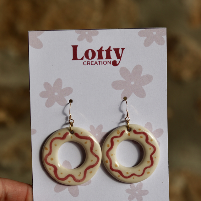 Boucles d’oreilles donuts - ancienne collection 